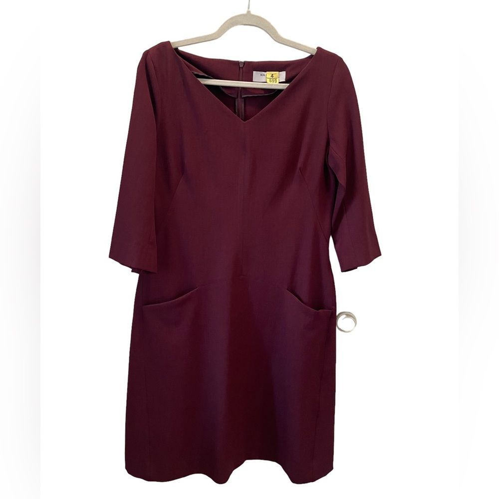 MM LaFleur New York Burgundy Dress Sz12